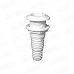 Pasa cascos, Fácil Montaje 1 1/4", Manguera 28/35mm, Blanco