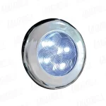 Luz Blanca LED, Cubierta Cromada