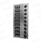 Panel de Interruptores "Sp9 Ultra ", 9 switches, INOX 316, 12/24V