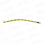 Cabo Superline trenzado, Dyneema, Diámetro 2mm, Amarillo/Azul