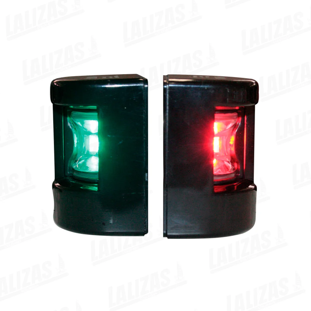 71299 Luces navegación FOS LED 12 Babor y Estribor Negro, 112.5o - Imagen 1
