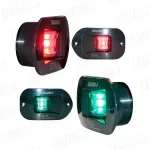 Luz de Navegación FOS LED 12 Estribor y Babor, 112.5°, Carcaza Negra
