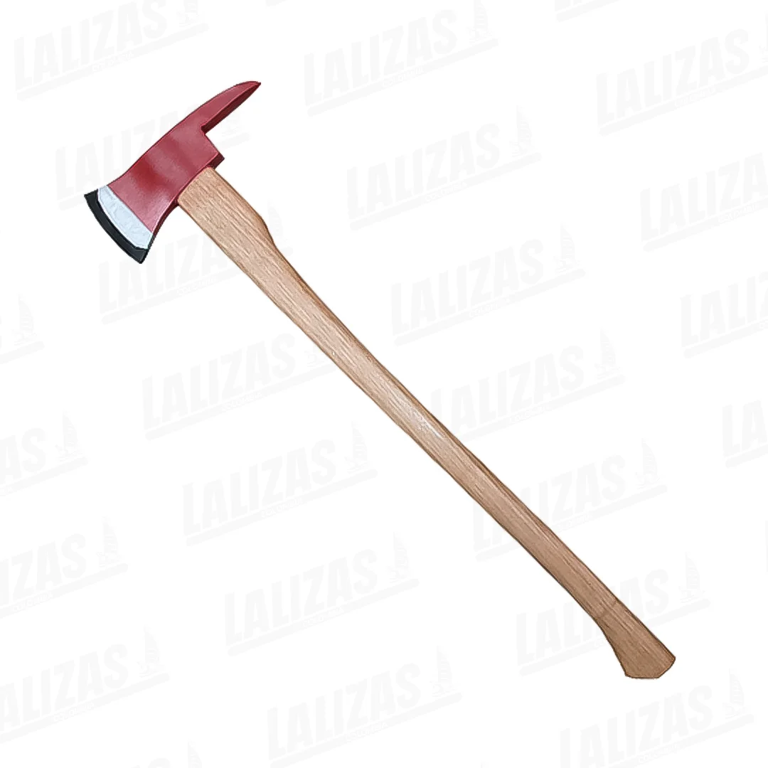 71685 Hacha De Bombero Con Mango Largo de Madera 2,8Kg - Imagen 1