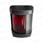 Luz de Navegación LED Clásica 12, Roja, Babor, 112,5 °, 12-24 V, (Carcaza Negra)