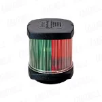 Luz de Navegación Clásica LED 20- Todo Horizonte 12-24V, Tri- Color (Carcaza Negra)