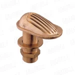 Pasacasco Con Rejilla, bronce, 2"