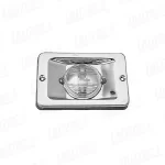 Luz de Popa Transom,  Rectangular, 12V, con Bombilla de 10W