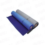 Alfombra de piso con PVC,Ancho 120Cm, Azul
