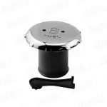 Tapa Plástica de Cubierta para Combustible, Ø51mm, Cabeza en acero inox, cuerpo en plastico