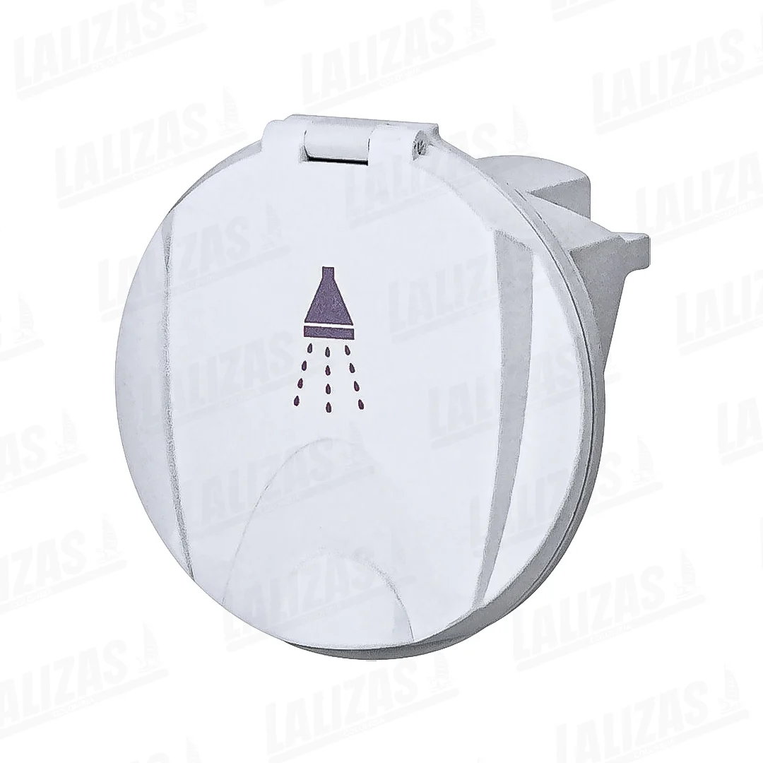 46303 Caja para ducha Plastica, Redonda, tapa blanca - Imagen 1