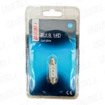 Bombilla 12V, LED, T11, SV8.5-8, blanco frío - 4 LED, 11x41mm
