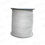 Cabo de Amarre Fondeo, Tres Hebras, Doble Trenza, Blanco