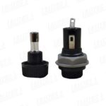 Portafusible c/fusible vidrio, 10A, 250V