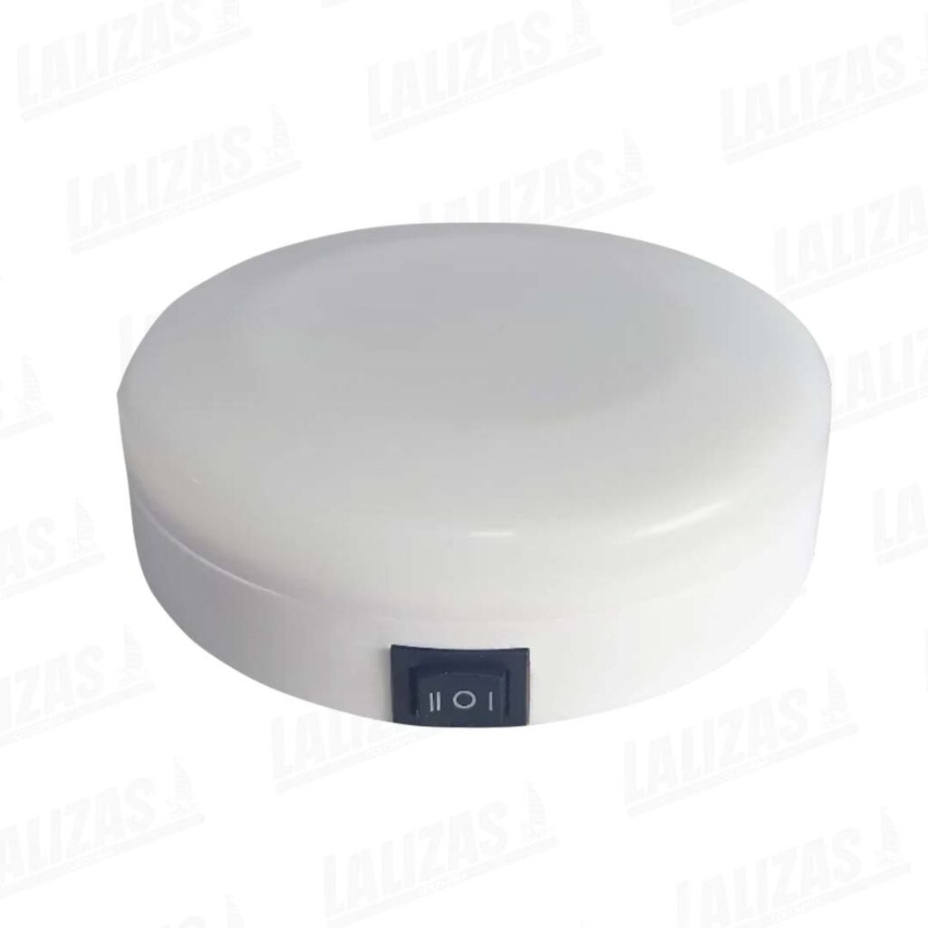 Luz de Domo Plastica Aqualed Blanca/Roja 12-24v c/suiche 3 pos.