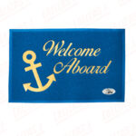 Alfombra "Welcome Aboard", Azul, PVC, 40x60cm