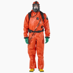 Traje de Proteccion Quimica PVC, "Gas Tight, AlphaTec, TR, tipo liviano" XL, Naranja, Aprob. SOLAS